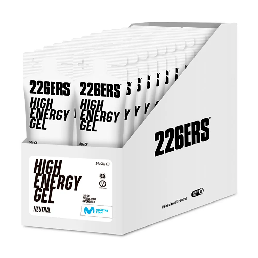 High Energy Energy Gels Box 24 Units Neutral Flavour 1 High Energy Energy Gels Box 24 Units Neutral Flavour