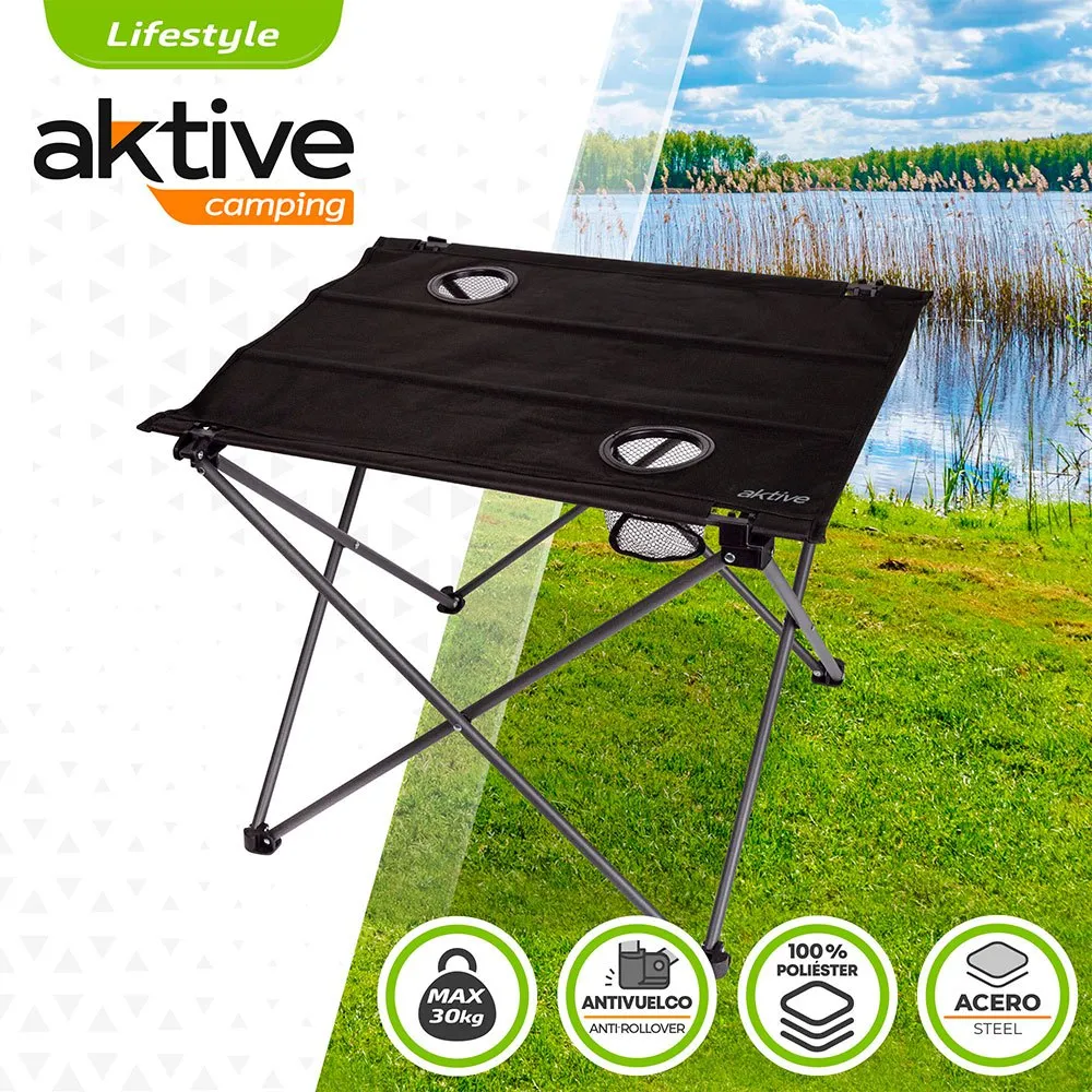 Aktive Textile Folding Table 61x53x51 Cm 2 Aktive Textile Folding Table 61x53x51 Cm - Image 2