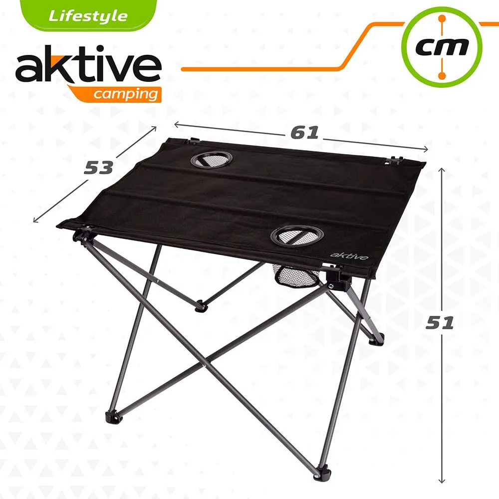 Aktive Textile Folding Table 61x53x51 Cm 6 Aktive Textile Folding Table 61x53x51 Cm - Image 6