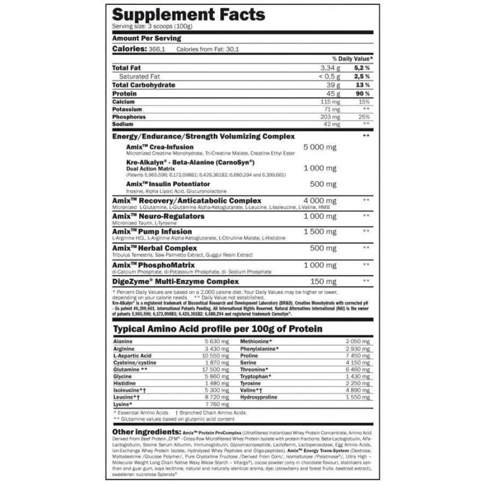 Amix Anabolic Masster Muscle Gainer Vainilla 2.2kg 2 Amix Anabolic Masster Muscle Gainer Vainilla 2.2kg - Image 2