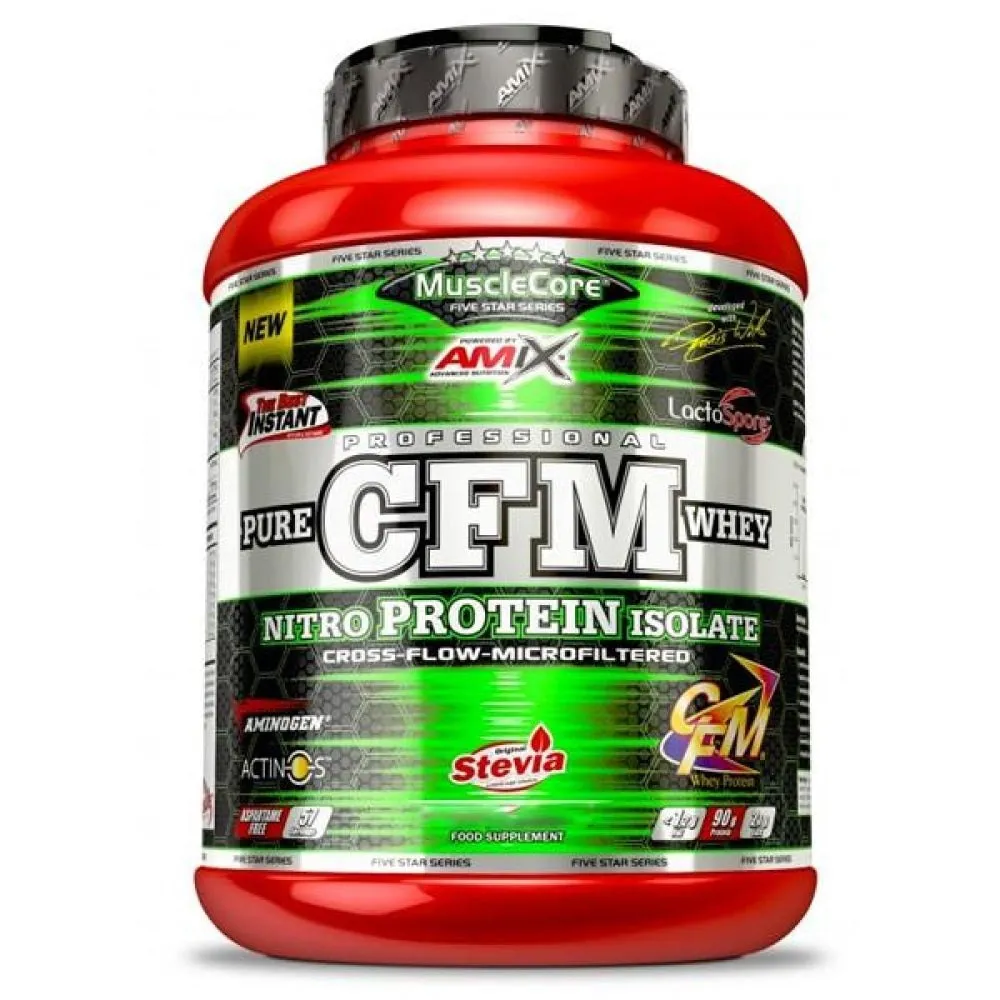 Amix Pure Cfm Whey Nitro Protein Isolate Strawberry Yogurt 1kg 1 Amix Pure Cfm Whey Nitro Protein Isolate Strawberry Yogurt 1kg