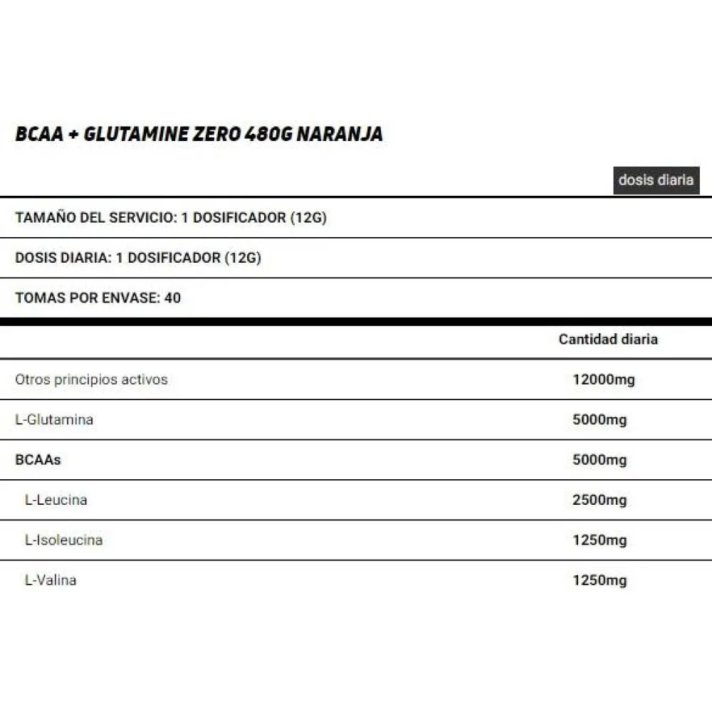 Zero Bcaa + Gutamine Lemon 480G 2 Zero Bcaa + Gutamine Lemon 480G - Image 2