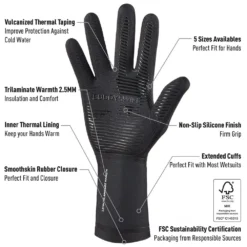 Trilaminate Warmth 2.5 Mm Neoprene Gloves -Swim Hush Sales Store buddyswim trilaminate warmth 2.5 mm neoprene gloves 4