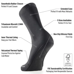Trilaminate Warmth 2.5 Mm Neoprene Socks -Swim Hush Sales Store buddyswim trilaminate warmth 2.5 mm neoprene socks 3