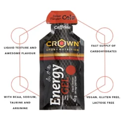 Cola Energy Gel 40g 14 Cola Energy Gel 40g -Swim Hush Sales Store crown sport nutrition cola energy gel 40g 6