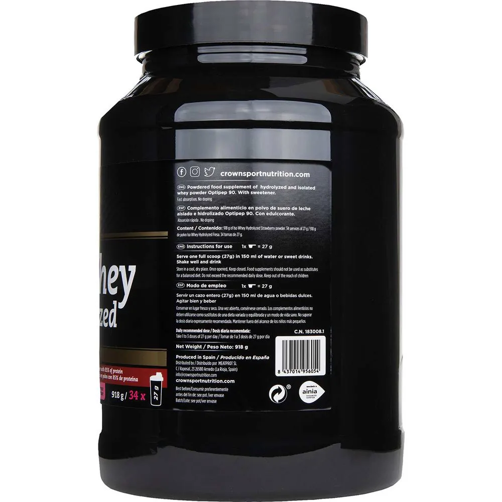ISO Whey Hydrolyzed Strawberry Powder 918g 3 ISO Whey Hydrolyzed Strawberry Powder 918g - Image 3