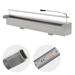 Led RGB Pool Waterfall 60 Cm -Swim Hush Sales Store ecd germany led rgb pool waterfall 60 cm 3