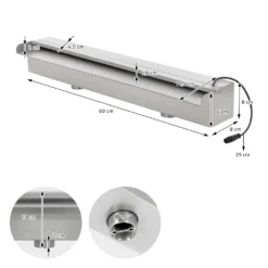 Led RGB Pool Waterfall 60 Cm -Swim Hush Sales Store ecd germany led rgb pool waterfall 60 cm 4