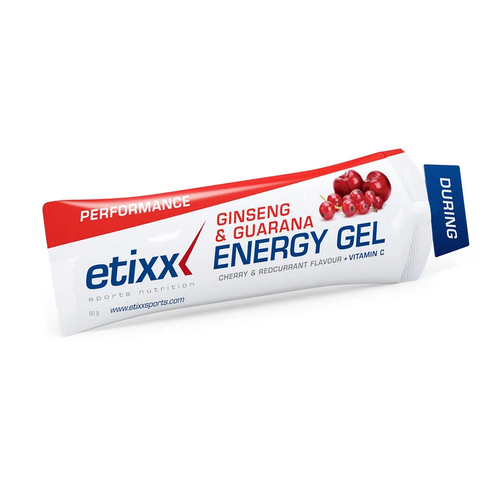 ETIXX Ginseng&Guarana Energy 12 Units Red Currant Cherry Energy Gels Box 2 ETIXX Ginseng&Guarana Energy 12 Units Red Currant Cherry Energy Gels Box - Image 2