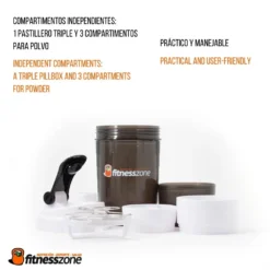 Shaker Compartments 650ml 7 Shaker Compartments 650ml -Swim Hush Sales Store fitnesszone shaker compartments 650ml 3