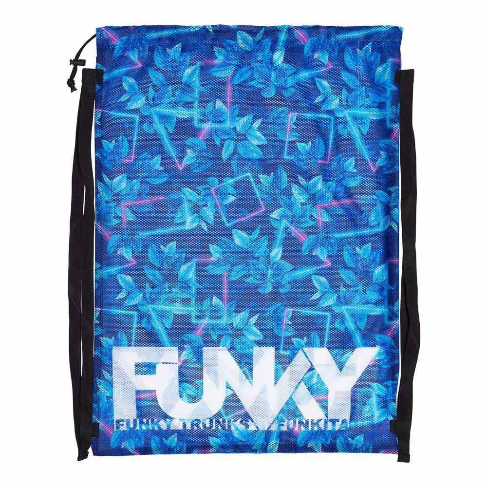 Funky Trunks Mesh Leaf Laser Mesh Bag 1 Funky Trunks Mesh Leaf Laser Mesh Bag
