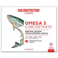 Gold Nutrition Clinical Omega 3 Concentrate 60 Units Neutral Flavour
