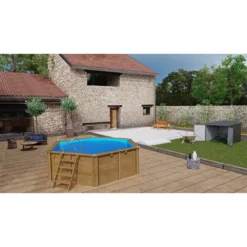 GRE Vanille 2 Round Wooden Pool´s Liner -Swim Hush Sales Store gre vanille 2 round wooden pools liner 1