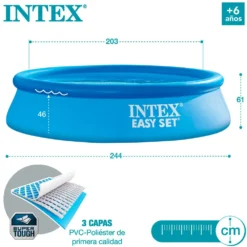 Intex Easy Set With Filter Cartridge Pump 244x61 Cm Pool -Swim Hush Sales Store intex easy set with filter cartridge pump 244x61 cm pool 5