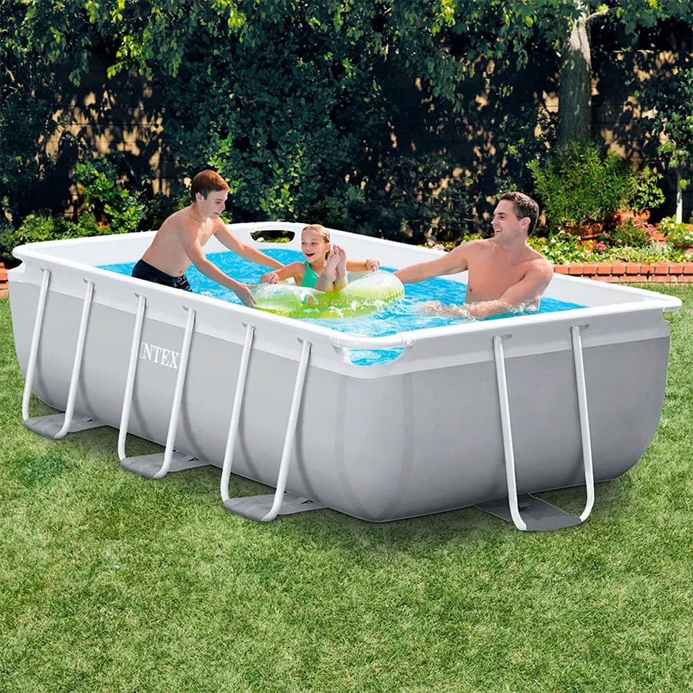 Intex Prisma Frame Rectangular With Filter Pool 2 Intex Prisma Frame Rectangular With Filter Pool - Image 2