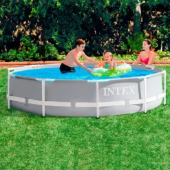 Swim Hush Sales Store -Swim Hush Sales Store intex prisma frame round collapsible with filter pool 1