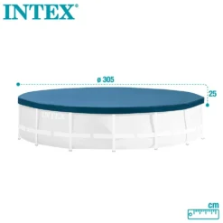 Intex Round Pool Cover -Swim Hush Sales Store intex round pool cover 12