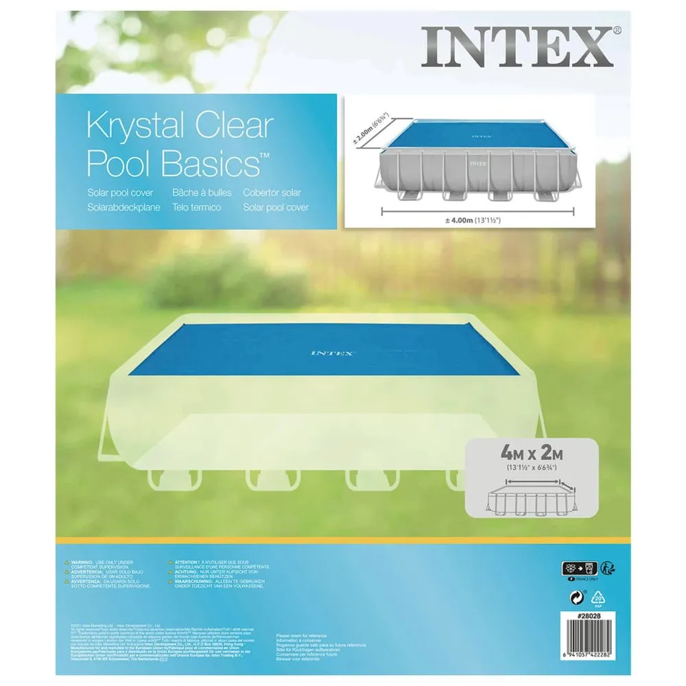Intex Solar Polyethylene Pool Cover 378x186 Cm 5 Intex Solar Polyethylene Pool Cover 378x186 Cm - Image 5