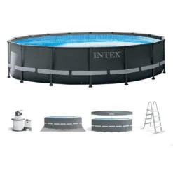 Intex Ultra XTR 488 X 122 Cm Round Steel Frame Above Ground Pool -Swim Hush Sales Store intex ultra xtr 488 x 122 cm round steel frame above ground pool 3