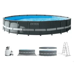 Intex Ultra XTR 610 X 122 Cm Round Steel Frame Above Ground Pool -Swim Hush Sales Store intex ultra xtr 610 x 122 cm round steel frame above ground pool 4