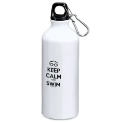 Keep Calm And Swim 800ml Aluminium Bottle