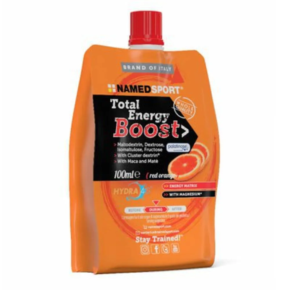 Named Sport Total Energy Boost 100ml 18 Units Red Orange Energy Gels Box 1 Named Sport Total Energy Boost 100ml 18 Units Red Orange Energy Gels Box