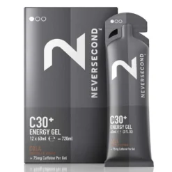 C30+ 60ml Cola 12 Units Energy Gels Box