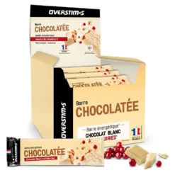 Cranberries 50g White Chocolate Energy Bars Box 28 Units