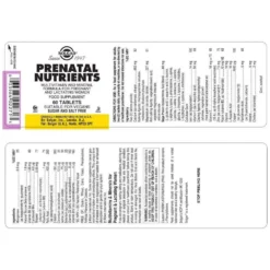 Solgar Prenatal Nutrients 60 Units -Swim Hush Sales Store solgar prenatal nutrients 60 units 1