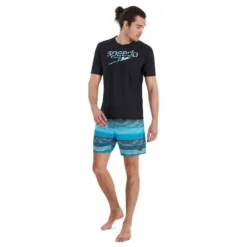 Speedo Printed ECO EnduraFlex UV Short Sleeve T-Shirt -Swim Hush Sales Store speedo printed eco enduraflex uv short sleeve t shirt 3