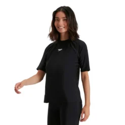 Speedo Swim Woman UV Short Sleeve T-Shirt -Swim Hush Sales Store speedo swim woman uv short sleeve t shirt 3