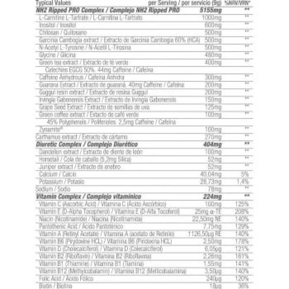 Nh2 Ripped Pro Limited Peach Passion 270g 2 Nh2 Ripped Pro Limited Peach Passion 270g - Image 2