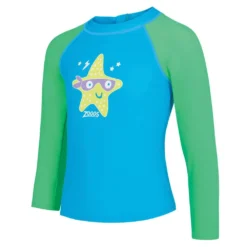 Zoggs Long Sleeve Zip Sun Top